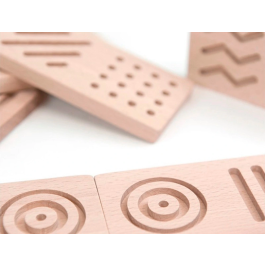 Andreutoys Dominó Sensorial Madera 28 Piezas Didáctico