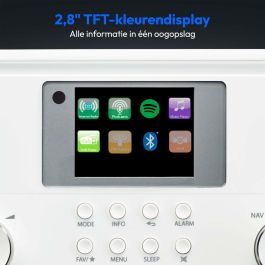 Medion MED1717434079310 Radio por Internet DAB+ Bluetooth 2 x 10 W RMS Blanco