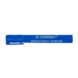 Rotulador Q-Connect Marcador Permanente Azul Punta Redonda 3 mm 10 unidades