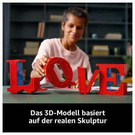 LEGO 31214 Art LOVE Set de Construcción para Adultos - Decoración y Regalo para Parejas