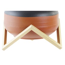 DKD Home Decor Jarrón Moderno Multicolor Desmontable de Metal 20x20x23 cm