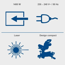 Scheppach Tronzadora SCH5901106952 con disco de 30 dientes - 1400 W - Hoja Ø 185 mm