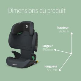 MAXI-COSI Silla de coche Rodifix M I-Size, Grupo 2/3, Isofix, Escalable, de 15 a 36kg, de 3,5 a 12 años, Gris Básico