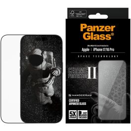 PanzerGlass Ceramic II Protector de Pantalla iPhone 17 / iPhone 16 Pro Ultra-Wide Fit