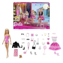 Barbie JFL63 Calendario de Adviento – Muñeca con 24 piezas y accesorios de moda