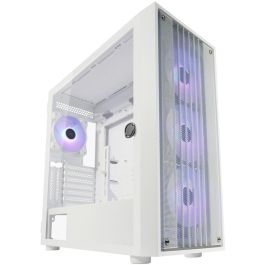 LC-Power Midi Tower LC-810W-ON PC Blanco para Juego ATX EATX micro ATX Mini-ITX Metal Plástico Vidrio Templado
