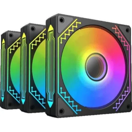 Xigmatek XIG1716340560992 Starz Pro (Paquete de 3) Ventiladores A-RGB de 120 mm para Caja de PC (Negro) Precio: 39.95000009. SKU: B1AFBPN5TP