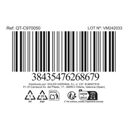 Inde Cubitera de Acero Inoxidable Ø12.5 cm Crocodile Q (12 Unidades)