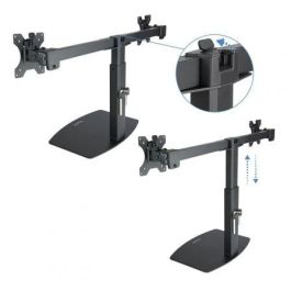 Soporte de Sobremesa para 2 Monitores TooQ DB1727TN-B/ Giratorio/ Inclinable/ hasta 6kg Soporte de Sobremesa para 2 Monitores TooQ DB1727TN-B/ Giratorio/ Inclinable/ hasta 6kg