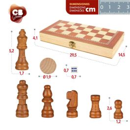 Tablero de Ajedrez y Damas CB Games Madera Backgammon (6 Unidades) Tablero de Ajedrez y Damas CB Games Madera Backgammon (6 Unidades)