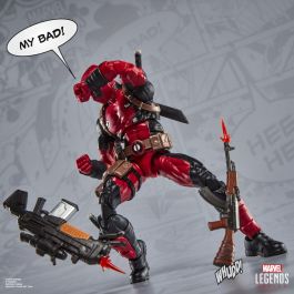 HASBRO Figura Marvel Legends Deadpool Maximum Series 15cm Articulada con 24 Accesorios y Doop