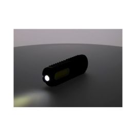 Edm Linterna de trabajo LED recargable USB 5W 300LM / 3W 90LM con gancho, imán y soporte basculante 180°