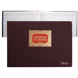 Miquelrius n.13 Libro Folio Apaisado 100 Hojas Registro de Socios