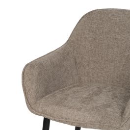 Silla Taupe Tejido-Metal Contract 61 X 59,50 X 83 cm