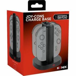 Konix Estación de Carga para 2 Mandos Joy-Con, Indicador LED, Conexión USB-A, Negro - 3328170304764