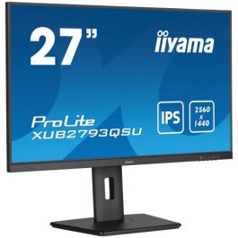 Iiyama Pantalla 27" Ips Wqhd con Soporte Ajustable En Altura y Frecuencia de Actualización de 100Hz