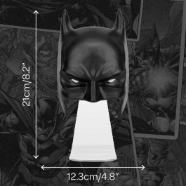 Paladone Máscara con Luz LED DC Batman, 21 cm, Licencia Oficial DC Comics, Uso USB/Pilas, Lámpara Decorativa Coleccionista