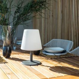 Lámpara de mesa LED LUMISKY Inalámbrica Standy Mini Rock - Al. 25 cm - Gris y blanco Lámpara de mesa LED LUMISKY Inalámbrica Standy Mini Rock - Al. 25 cm - Gris y blanco