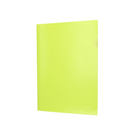 Liderpapel Dossier Uñero DIN A4 Polipropileno Amarillo Fluor Opaco 20 Hojas