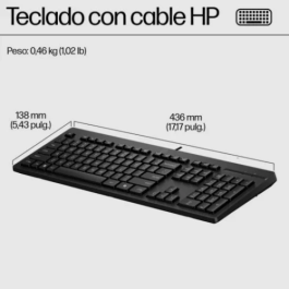 Teclado y Ratón HP 125 G2 Negro