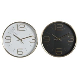 Reloj Pared Glam DKD Home Decor Blanco Negro 4 x 25 x 25 cm (2 Unidades) Precio: 25.99000019. SKU: B14RKTRFRM