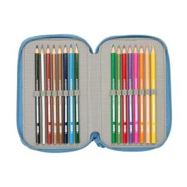 Safta Plumier Escolar Triple Cremallera Frozen 37 Piezas 195x125x55 mm