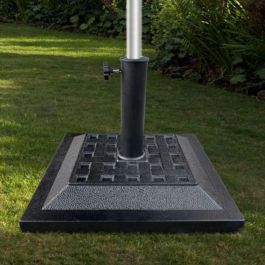 Soporte de parasol poliresina 12 kgs 44x44 cm Soporte de parasol poliresina 12 kgs 44x44 cm