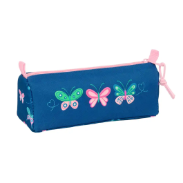 Safta Blackfit8 Mariposas Estuche Portatodo Escolar con una Cremallera, 80x70x210 mm