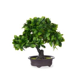 Bonsai Plastico Flores Verdes Ibergarden 27X28CM (8 Unidades) Precio: 47.49999958. SKU: B1GRGPTPWW