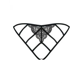 Braguita Obsessive Miamor crotchless panties L/XL Negro Encaje Braguita Obsessive Miamor crotchless panties L/XL Negro Encaje