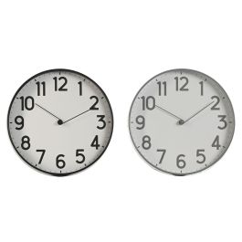 Reloj Pared Loft DKD Home Decor Negro Gris 4 x 30 x 30 cm (2 Unidades)