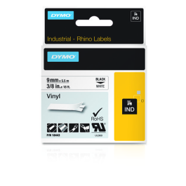 DYMO RHINO Cinta ID1-9 Negro/blanco vinilo Precio: 19.49999942. SKU: B1CD5V3TQV