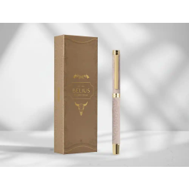 Belius Wild West Roller de Aluminio Beige Tinta Negra Punta 0.7mm con Diseño de Botas Vaqueras