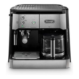 Delonghi BCO421.S Cafetera Espresso Combinada 15 Bar con Portafiltros ESE y Depósito 1L Acero Inoxidable