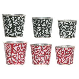 DKD Home Decor Caja para Decoración de Navidad Tradicional de Metal Verde y Rojo, Set de 2 Unidades, Medidas 21x21x19 cm Precio: 33.4999995. SKU: B14MNHPSDW