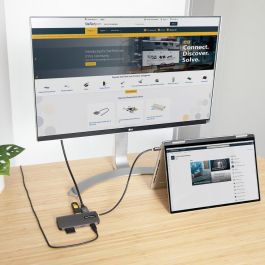 Hub USB Startech 115B-USBC-MULTIPORT 4K Gris 100 W