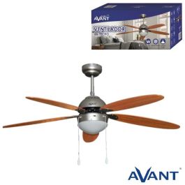 AVANT Ventilador de Techo Gris con Madera 132 cm 60W 5 Aspas con Lámpara Precio: 88.0638. SKU: B19GTVFJXF