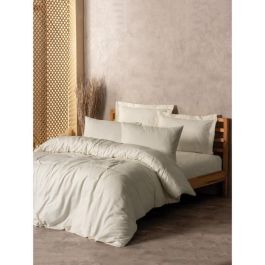 Juego de cama - 1 funda nórdica 220x240 cm + 2 fundas de almohada 60x60 cm - 100% algodón - Crema Precio: 56.10528. SKU: B1D657VS5L