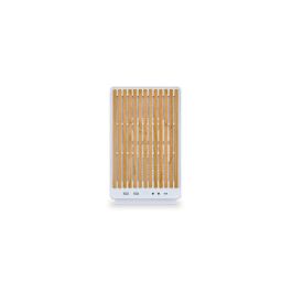Lian Li Torre Gaming A3 Wood Glass Version M-ATX Blanca con Frontal de Madera y Cristal Templado
