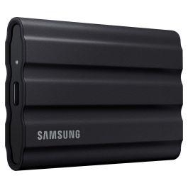 Samsung MU-PE2T0S Portable SSD T7 Shield 2TB USB 3.2 Gen 2, 1050 MB/s Lectura, 1000 MB/s Escritura, Resistente Agua y Polvo, Negro