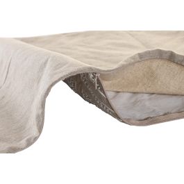 DKD Home Decor Funda de Cojín Decorativa para Salón Gris 40x60 cm Rectangular, Ideal para Sofá o Cama, Mantenimiento Fácil con Lavado en Seco.