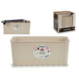 Jardinera Natural Reser Agua 30 cm Beige Stefanplast - 29x13x11 cm, Plástico, Color Camel (12 Unidades) Precio: 40.49999954. SKU: S3601815