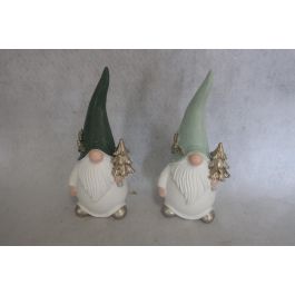 DKD Home Decor Figura de Navidad Gnomo Fantasía de Resina Verde y Verde Menta, 20 cm de Alto, 7x8x20 cm (Pack 2 Unidades) Precio: 6.7518. SKU: B1FT9W9D8C