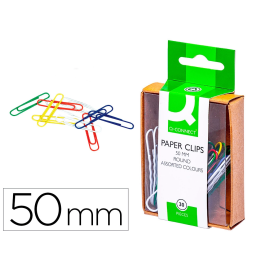 Q-connect Clips Planos 50 mm Caja de 30 Unidades Colores Surtidos Precio: 1.68999974. SKU: B12S4HT9GW
