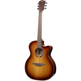 LAG Guitarra Acústica Auditorium A/E Cutaway Edición Limitada Bisel - Brown Shadow