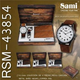 SAMI Conjunto de Accesorios Hombre con Reloj, Billetero, Llavero y Bolígrafo Precio: 24.9865. SKU: B1EXWCA2ZC