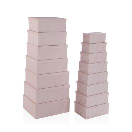 Juego de Cajas Decorativas Versa Cartón (15 Piezas) Juego de Cajas Decorativas Versa Cartón (15 Piezas)