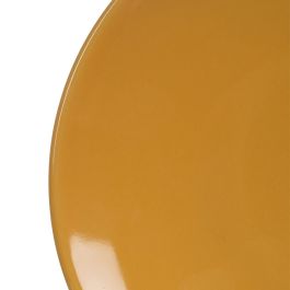 Plato Postre Mostaza Stoneware Cocina 20 X 20 X 2,50 cm