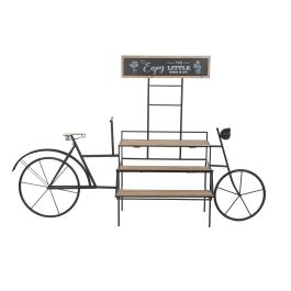 DKD Home Decor Expositor Terraza Y Jardín Negro Marron 78 x 140 x 217 cm Metal Madera 3 Estanterías Precio: 144.68999952. SKU: B1BA9EJA3J