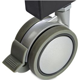 StarTech Escritorio Móvil de Pie Portátil Ajustable Ergonómico con Ruedas Negro